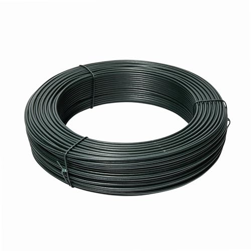 WERKA PRO Alambre plastificado Ø2,3 mm 50 m | Plástico, versátil, duradero, uso en jardín y bricolaje, longitud 50 m, para cercas seguras