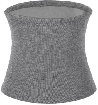 AIDIER termisk bomull stickad midjevärmare mjuk elastisk ländryggsvärmare tjock magpärm njurvärmare bälte mage mage trimmer band nedre ryggen magen midjevärmare för kvinnor män äldre, Grå, L suggest