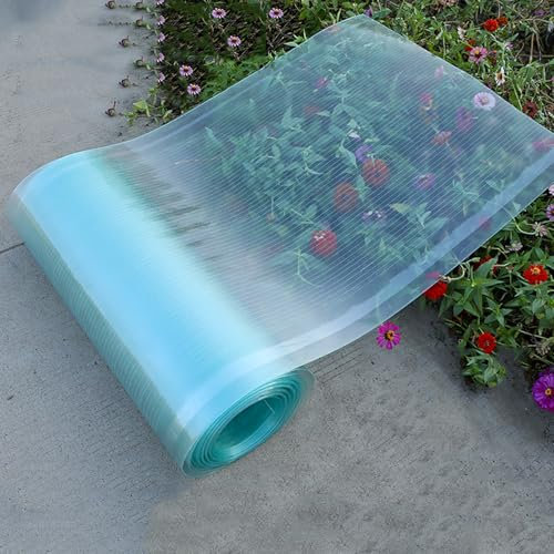 FENGSHOUU Transparente Dachplatte,1,5mm Glasfaserplatte,UV-Schutz Wasserdichte Gewächshausplatte,Schlagfest,Leicht zu Schneiden,für Wintergarten,Carport,Terrasse,Balkon,Vordächer (0.5m x 2m)