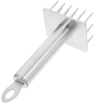 VOSAREA Batticarne in Acciaio Utensile per Ammorbidire La Carne Pinzatrice per Carne Appiattitore per Mazzuolo da Cucina per Pollo Utensile per Ammorbidire La Mazzuolo