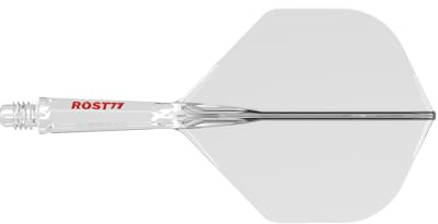 CUESOUL ROST 77 Integrated Dart Shaft and Flight,Standard Shape,Set of 3(clear color series)