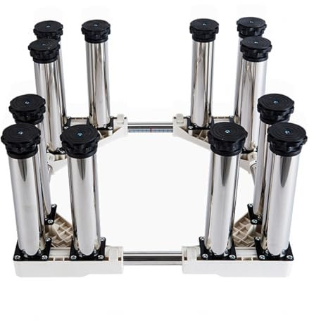 Soporte universal para lavadora, soporte de base de lavadora de 28 pulgadas de ancho, plataforma de base ajustable resistente, soporte de secadora de 12 pies fuertes