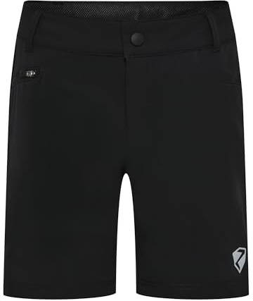 Ziener Barn NADO X -Function cykelshorts med innerbyxor – mountainbike/utomhus/fritid – andningsbar, snabbtorkande, vadderad, svart, 140
