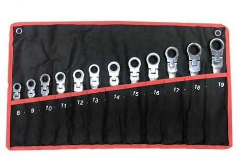 Juego de llaves, llave inglesa, juego de llaves de coche de 1 pieza, juego de llaves inglesas, llave de trinquete de cabeza móvil, juego de herramientas de reparación de automóviles, llaves, juego de