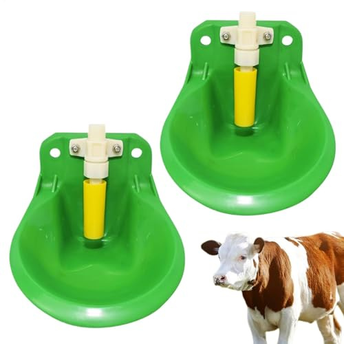 Pcingsia Sheep Water Feeder - Automatic Horse Waterer 2X | Goat Drinker Water Fountain, Drinking Dispenser, F600ml Eeding Equipment With Valve
