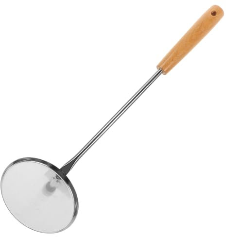HOLIDYOYO Edelstahllöffel Mit Bratgriff Für Küchengebrauch Löffel Mit Griff Für Snacks Und Lebensmittel Antihaft-löffel Für Einfache Bedienung Und Lagerung