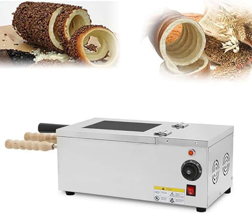 BOOZXCV Elektrischer Schornstein Konditoreimaschine Rollwaffelmaschine, Eisschornstein Konditoreimaschine Brötchenbrotofen Elektrischer