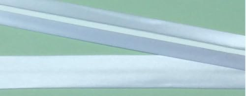 Großhandel für Schneiderbedarf 3 m Satinschrägband weiß 20 mm vorgefalzt