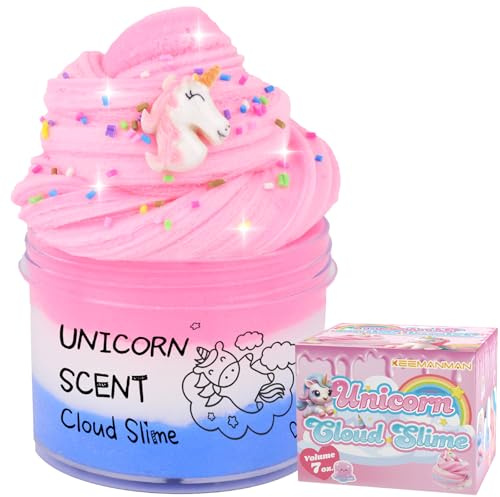 Slime Unicornio Nube, Kit Slime Perfumado 200g Juguetes Niños, Cosas Bonitas Preppy para Niñas y Niños, Regalos Cumpleaños Adolescente 6-12 Años, Detalles Fiesta Relleno Calcetines 8-13 Años