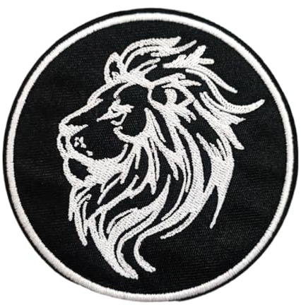 Klett Patches, Ein hübscher Löwe Taktische Militär Abzeichen, Lustiger Stickerei Aufnäher, Moral-Patch für Taktische Kleidung Rucksack Baseballkappe Uniform