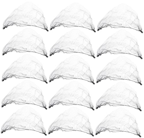 Anneome 100 Stück unsichtbares Haarnetz Ballett Dutt Haarnetz Netze für Haarbrötchen machen Netz für Haare Wrap Brötchen Nylon Schwarz