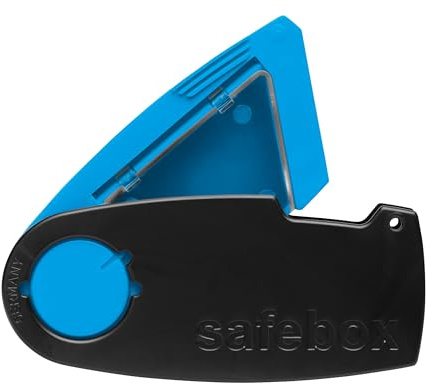 MARTOR SAFEBOX Klingenbox, sichere Entsorgung gebrauchter Klingen | Gebrauchte Klingen sicher aufbewahren & entsorgen, kompakt, Hosentasche, No. 108000.08