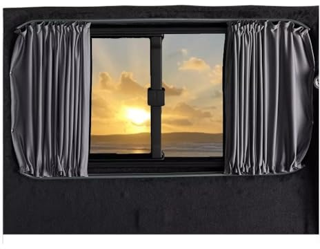 Generisch Auto Vorhang, Auto Gardinen RV Sonnenschutz Caravan Fenster Sichtschutz Vorhänge Campervan Vorhang Passend for VW T5 T6 for Ford Transit FIAT Ducato for Peugeot Boxer(70 X 39cm)