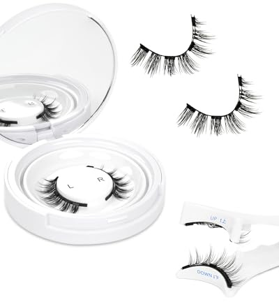 Obeyalash Cils Magnétiques Cat Eye Faux Cils Magnétiques Faciles à Utiliser Cils Magnétiques Cils Magnétiques Sans Eyeliner Faciles à Porter Pour Débutants (USB06)
