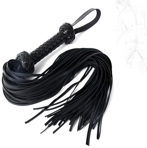 HTdangT Fouet De Flirt À Fouetter Fouets Fessée Sexuels Pagaie En Cuir Claquettes Pompon Jouet Sexuel Bondage SM