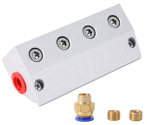 Fafeicy Boquilla de Soplado de Aire Comprimido con Cuchilla de Soplador de Aire Industrial con Interfaz de Rosca de 1/4 de Pulgada para Eliminación de Polvo de Agua del Compresor de