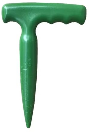 1 perforatore portatile per fori da giardino, scala trasparente, strumento leggero per scavare semi, dispenser (punch)