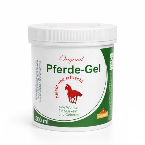 Bálsamo de Caballo 500 ml | Gel Refrescante con Mentol y Alcanfor | Gel Corporal para Masaje | Sensación de Frescor Intenso para Piernas, Espalda (1 Und)