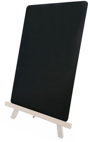 HENDI Kreidetafel mit Staffelei, mit Holzsstaffelei, Plakatständer, 220x210x(H)360mm, Schwarz