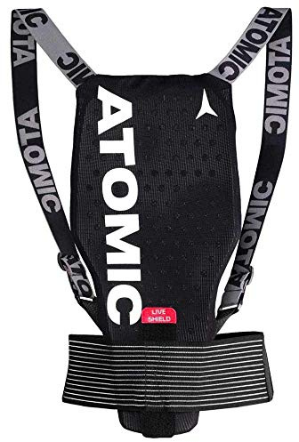 Atomic Live Shield AMID Lite Vest M I Herren-Protektorenweste mit AMID-Technologie für maximalen Schutz I Ergonomischer Rückenprotektor aus atmungsaktivem Mesh I Ski-Schutzweste mit Taillengurt
