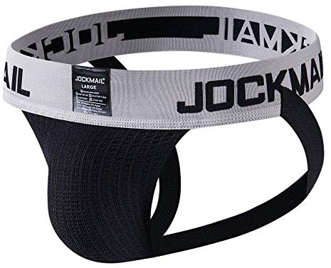 JOCKMAIL Slips pour hommes avec ceinture sportive athlétique pour hommes, Noir , M