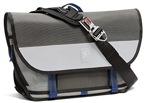 Chrome Industries Buran III Messenger Bag – 15 Zoll Laptoptasche, Sicherheitsgurtschnalle, wasserabweisend, 24 Liter, Fog, 24L, Strapazierfähig