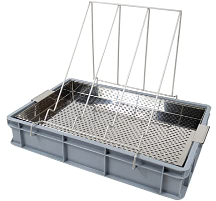 Entdeckelungsgeschirr PREMIUM 100 mm für Rähmchen Entdeckelungswanne Imker