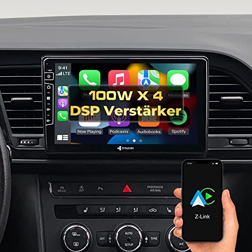 DYNAVIN Android Autoradio Navi für Seat Leon Mk3, 9 Zoll OEM Radio mit Wireless Carplay und Android Auto | Head-up Display | Inkl. DAB+: D9-SLN Premium Flex