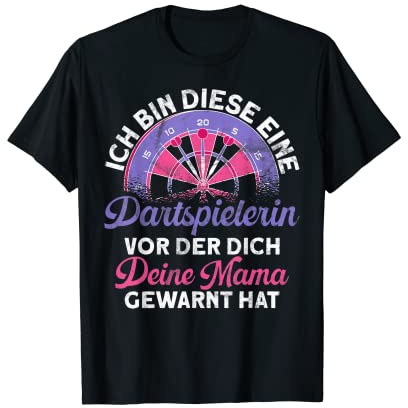 Retro Dartscheibe Dartboard 180 für Dartspieler Dart Herren T-Shirt