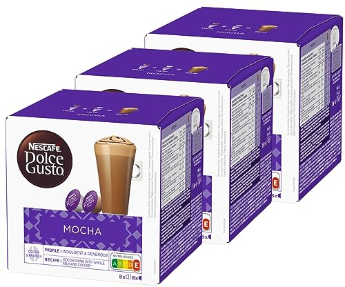NESCAFÉ DOLCE GUSTO Mocha Kaffeekapseln 3er Pack (3 x 16 Kapseln)