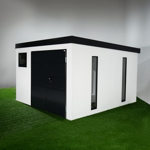 URBAN ONE Basic Typ 3 Gerätehaus - massiv und verputzt, auf Wunsch isoliert, frei konfigurierbar