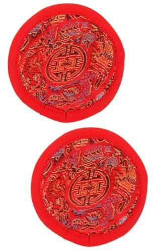 BESTonZON 2stücke Nepalesische Klangschalenmatte Handgenähte Klangschalenpolsterung Für Meditation Robustes Design Für Und Spirituelle Praktiken