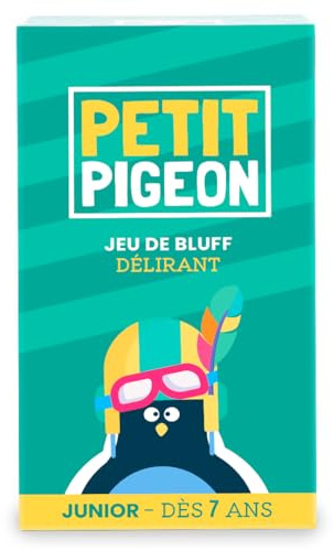 Pigeon Pigeon Petit Pigeon - Nouveau - Jeu de société Ambiance, Bluff, créativité, Humour - Jeu de société Famille, Enfants et Parents - A partir de 7 Ans - De 2 à 8 Joueurs - Version Junior de
