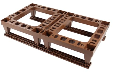 Nicot Beutenständer aus Kunststoff für 2x Bienenbeuten inkl. Rutschleisten für Bienenbeuten Zander Deutsch Normal Imkerei Imker