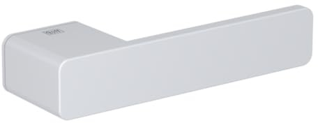Terrassenclips.de Türgriff/Türdrücker OS - R8 ONE | Türbeschlag Seidenweiß | Drückerrosetten eckig abgerundet | Griffwerk
