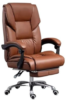 Shihan-2015 Sillas de Oficina Silla de Oficina cómoda y Duradera, Silla reclinable for Ordenador, Silla giratoria, Silla de Escritorio for el hogar, Silla de Negocios Silla de Escritorio(Bruin)