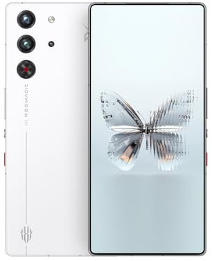 REDMAGIC 10 Pro 144Hz Móvil Gaming, Smartphone Android 5G, 12GB RAM+256GB ROM, Snapdragon 8 Elite, 6.85, AMOLED Pantalla, FHD+ Teléfono Gaming, 50MP Cámara, 80W Cargador, Dual-Sim, NFC Blanco
