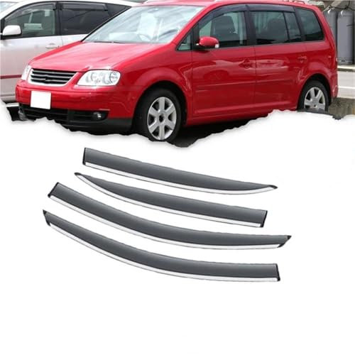 Auto Windabweiser Set 4X Deflektoren Für VW Für Touran 1T 2004~2015 Autofenster Visiere Regen Augenbrauenschutz Windwindschutzscheiben Regenabweiser