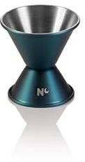 Jigger Nocturn, 2/4 cl, Ø 4,5 cm, altezza 6 cm, blu opaco – HLC, acciaio al nichel cromato 18/10