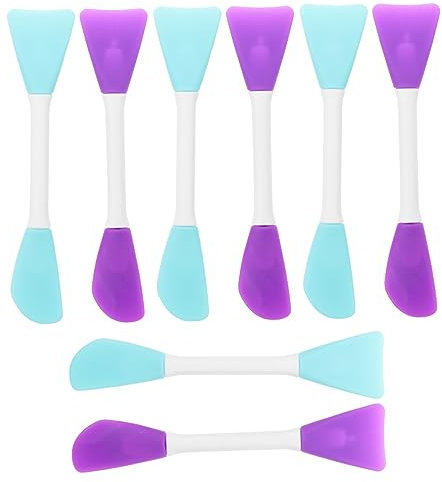 JEWEDECO 8 Stück Professionelles Malspachtel Doppelendiger Farbspachtel Aus Glattem Gummi Für Künstler Und Malerei Zubehör Zum Mischen Verstreichen Und Vorbereiten Von Farben