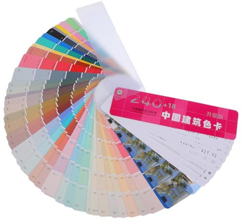 HOMSFOU Completo Di 258 Schede Campione Di Vernice Resistente Allo Sbiadimento Confezione Sfusa Facile Da Trasportare