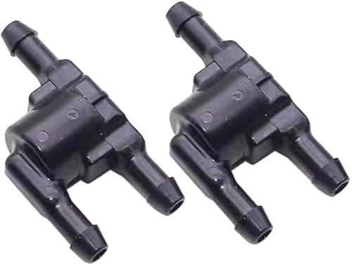 Szwaldaper 2 válvulas lavaparabrisas Negras, Conectores de válvula de retención de 3 vías for lavaparabrisas de Coche, 8532128020, perfectas for, válvula antirretorno de Chorro lavaparabrisas fiable.