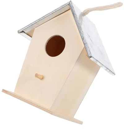 TOYANDONA Vogelhaus Design Schützt Wetterfestes mit Eisenverstärkung im Elegantes Winter Kleine Vögel für Garten und Terrasse