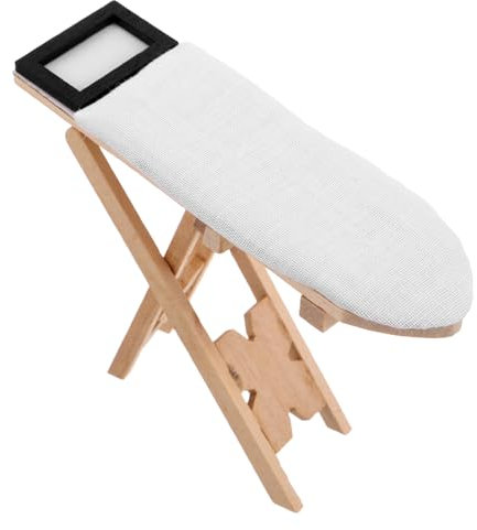 Garneck Table à Repasser Miniature pour Maison De Poupée Décor De Chambre Miniature Accessoire Créatif pour Poupée