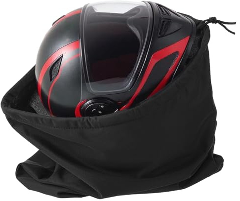 Borsa per casco, protezione per casco, grande capacità, leggera, con coulisse, con coulisse, zaino leggero da hockey per moto