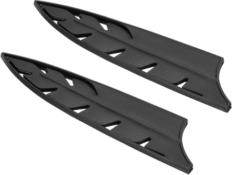 PATIKIL ABS Sicherheitsmesserhülsen Für 8 Chef Knife Universelle Schneidkantenschutz Messerscheide Für Küchenmesser Schwarz 21.5cm L Packung Mit 2 Stück