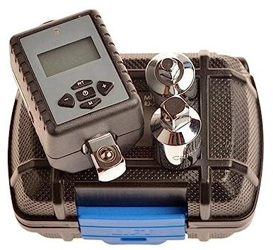 Chiave dinamometrica digitale Chiave dinamometrica elettronica professionale regolabile Chiave dinamometrica for riparazione auto Set di chiavi a cricchetto per bicicletta(10-200NM3Pcs adapter)