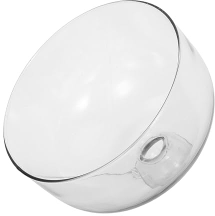 BESPORTBLE Mikrowellen Abdeckung 23cm aus Glas Transparente Speiseabdeckung mit Spritzschutz Passend für Schüsseln und Teller Küche