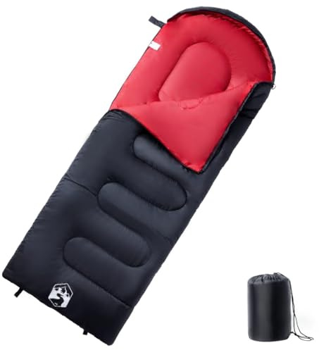 Ziaphsol sovsäck för vuxna camping 3 4 säsonger, filt sovsäck av 190T polyester, 220 x 83 cm, lätt för tält, resor, backpacking, utomhus, värme och isolering