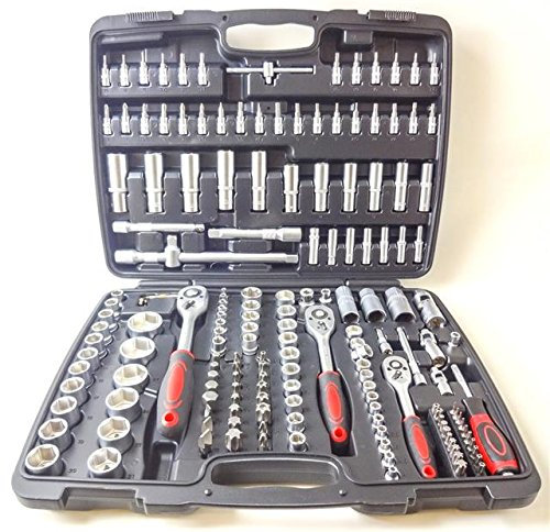 SOCKET SET 172 PCS & SCREWDRIVER BIT TORX RACHET DRIVER 1/2,1/4 & 3/8 TOOLS